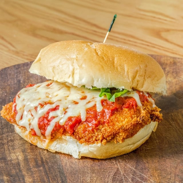 Bella Chicken Parmesan Sandwiches.
