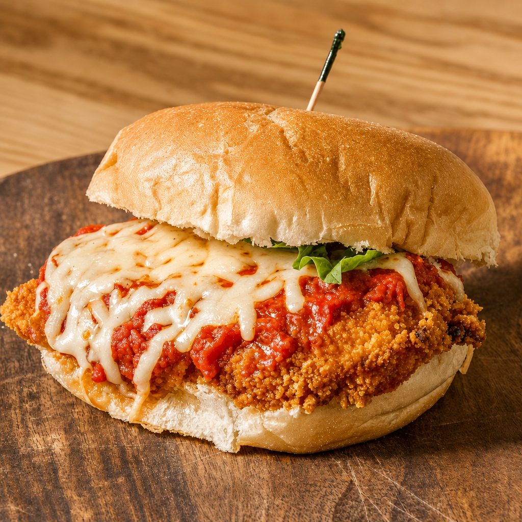 Bella Chicken Parmesan Sandwiches.