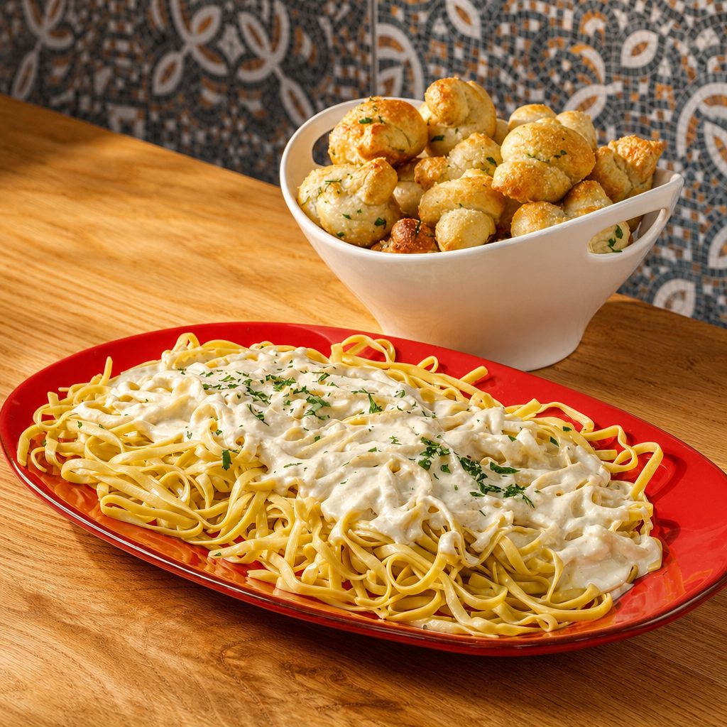 Fettuccine Alfredo.